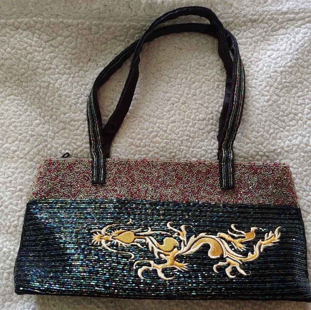 Beaded Dragon handbag